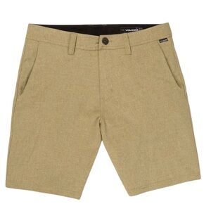 Volcom FRICKIN CROSS SHRED STATIC SHORTS - DARK KHAKI Size 12 (26 in waist)
